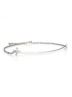 Auth Tiffany&Co. T Smile Bracelet #302662T39B
